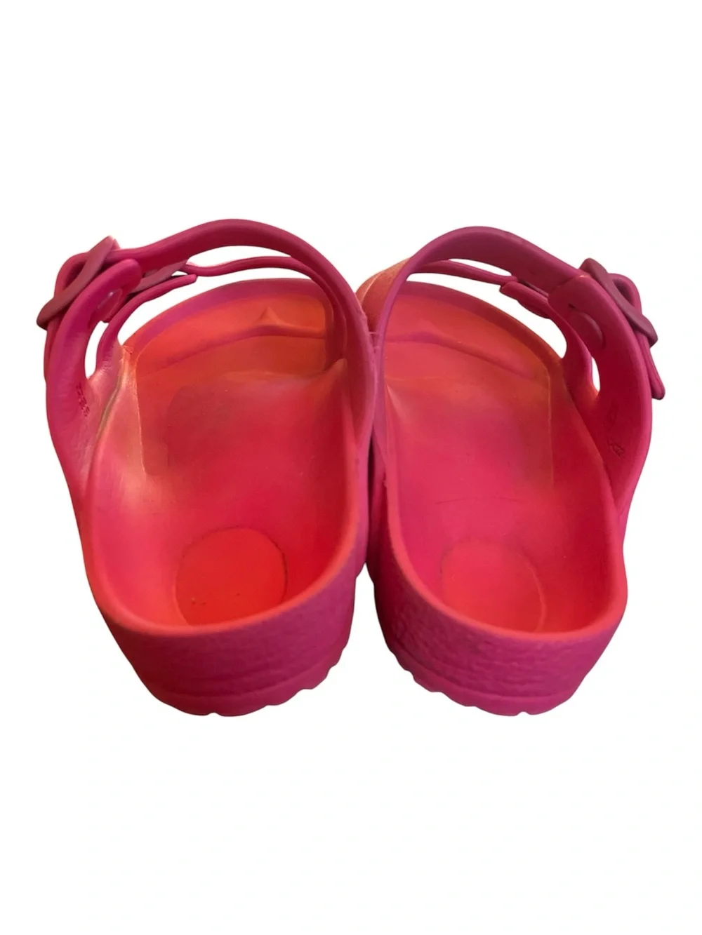 Birkenstock Pink EVA Two-Strap Slide Sandals
